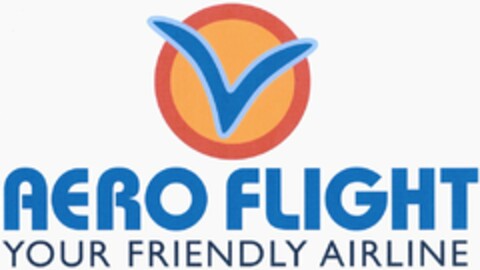 AERO FLIGHT YOUR FRIENDLY AIRLINE Logo (DPMA, 16.01.2004)