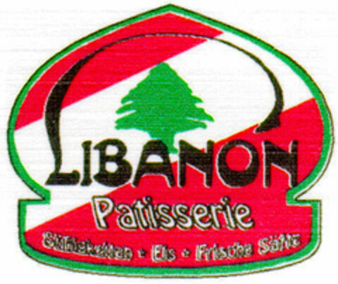 LIBANON Patisserie Süßigkeiten Eis frische Säfte Logo (DPMA, 07/07/1995)