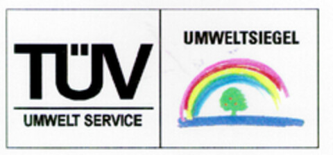 TÜV UMWELT SERVICE UMWELTSIEGEL Logo (DPMA, 25.06.1998)