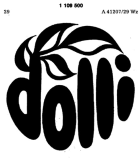 dolli Logo (DPMA, 25.03.1986)