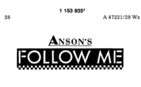 ANSON'S FOLLOW ME Logo (DPMA, 10.11.1989)