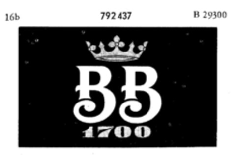 BB 1700 Logo (DPMA, 29.05.1963)