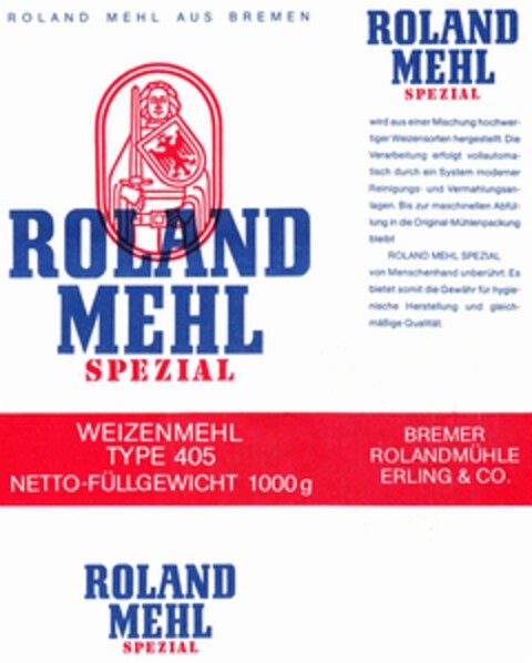 ROLAND MEHL SPEZIAL Logo (DPMA, 21.06.1982)