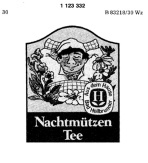 Nachtmützen Tee Aus dem Hause Bad Heilbrunner Logo (DPMA, 13.11.1987)