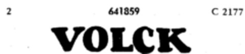 VOLCK Logo (DPMA, 21.01.1952)