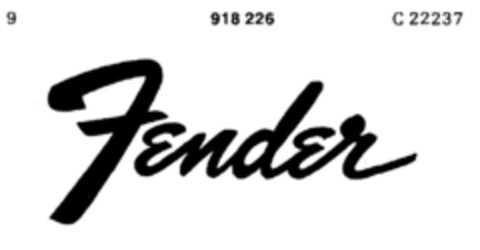 Fender Logo (DPMA, 06/21/1972)