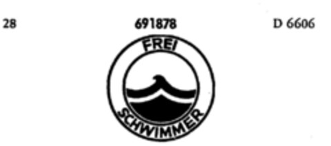 FREI SCHWIMMER Logo (DPMA, 08/24/1955)