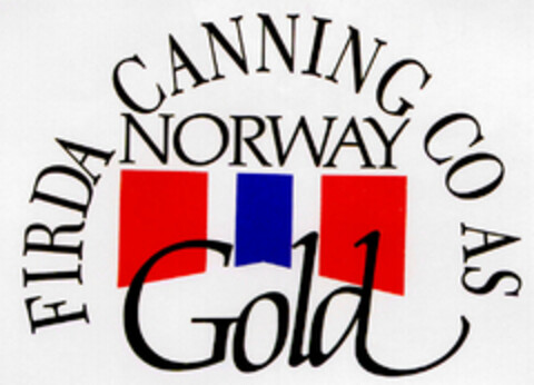 FIRDA CANNING CO AS NORWAY Gold Logo (DPMA, 03/26/1991)