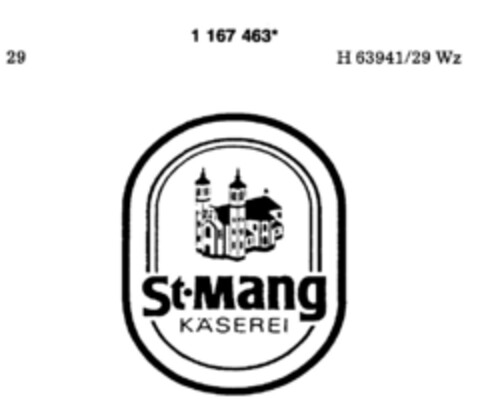 St. Mang KÄSEREI Logo (DPMA, 10.08.1990)