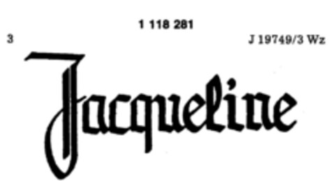 Jacqueline Logo (DPMA, 04.01.1985)