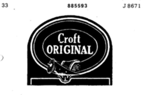 Croft ORIGINAL Logo (DPMA, 05.11.1969)
