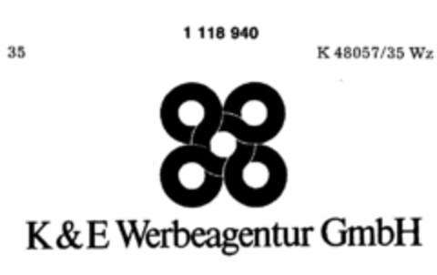 K & E Werbeagentur GmbH Logo (DPMA, 05.02.1985)