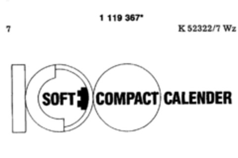 SOFT COMPACT CALENDER Logo (DPMA, 02/09/1988)