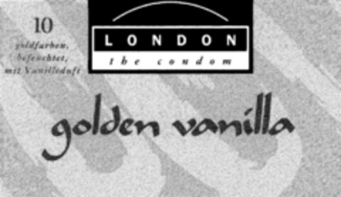 LONDON the condom golden vanilla Logo (DPMA, 07.10.1993)