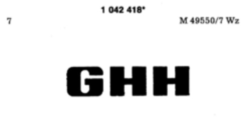 GHH Logo (DPMA, 17.03.1981)