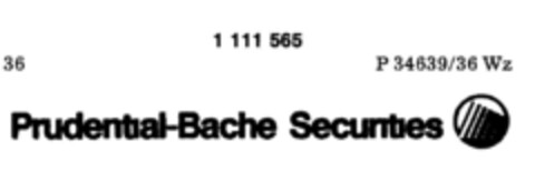 Prudential-Bache Securities Logo (DPMA, 06.12.1986)