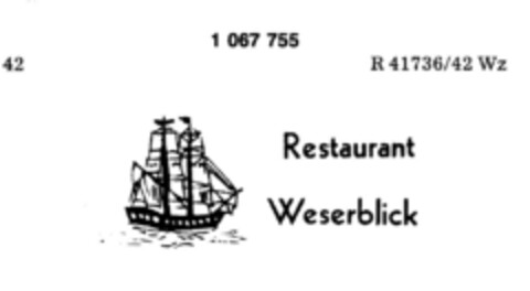 Restaurant Weserblick Logo (DPMA, 18.02.1984)