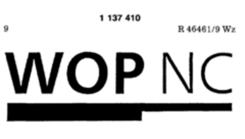 WOP NC Logo (DPMA, 11.03.1988)