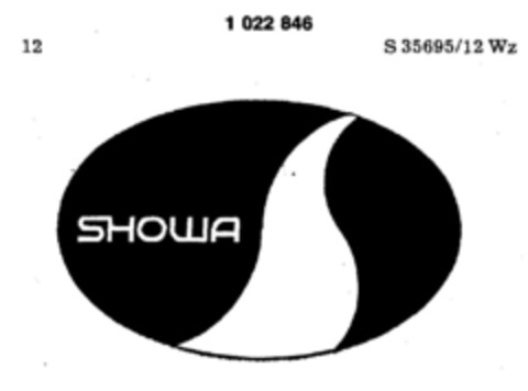 SHOWA Logo (DPMA, 12/09/1980)