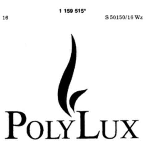 POLY LUX Logo (DPMA, 12.04.1990)