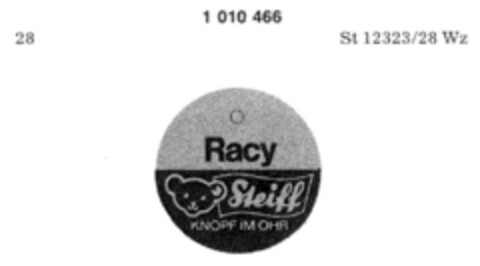 Racy Steiff Logo (DPMA, 28.03.1980)