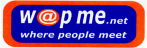 w@p me.net where people meet Logo (DPMA, 07.02.2000)