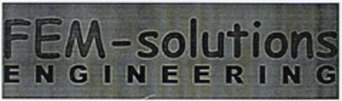 FEM-solutions ENGINEERING Logo (DPMA, 10/13/2000)