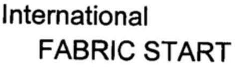International FABRIC START Logo (DPMA, 16.08.2001)