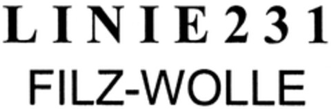 LINIE231 FILZ-WOLLE Logo (DPMA, 05/20/2008)