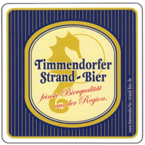 Timmendorfer Strand-Bier feinste Bierqualität aus der Region. Logo (DPMA, 06/12/2009)