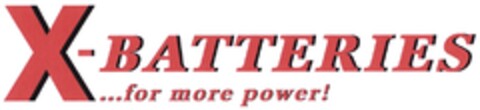 X-BATTERIES ...for more power! Logo (DPMA, 28.11.2011)