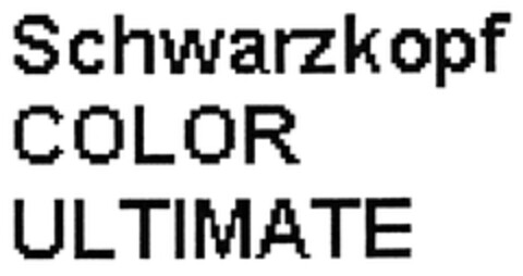 Schwarzkopf COLOR ULTIMATE Logo (DPMA, 01/05/2012)