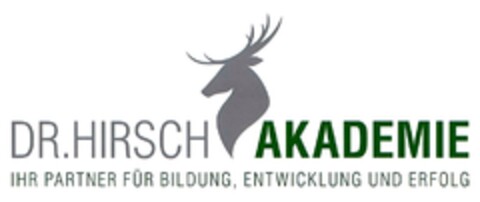 DR. HIRSCH AKADEMIE IHR PARTNER FÜR BILDUNG, ENTWICKLUNG UND ERFOLG Logo (DPMA, 28.09.2017)