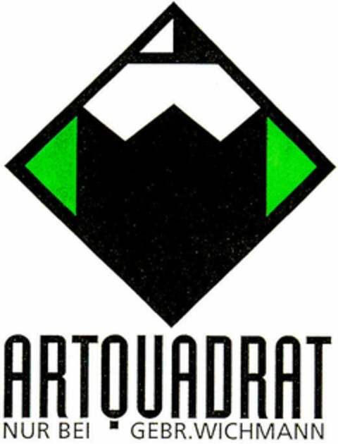 ARTQUADRAT NUR BEI GEBR.WICHMANN Logo (DPMA, 12/29/1994)