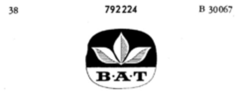 B A T Logo (DPMA, 12.10.1963)