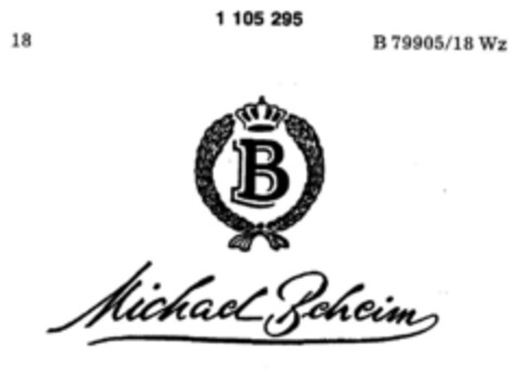 B Michael Beheim Logo (DPMA, 02.08.1986)