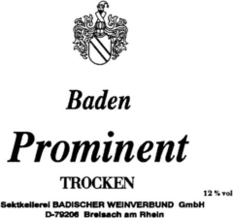 Baden PROMINENT Logo (DPMA, 05.08.1993)