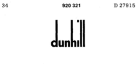 dunhill Logo (DPMA, 26.06.1973)