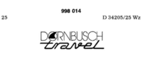 DORNBUSCH travel Logo (DPMA, 30.06.1979)