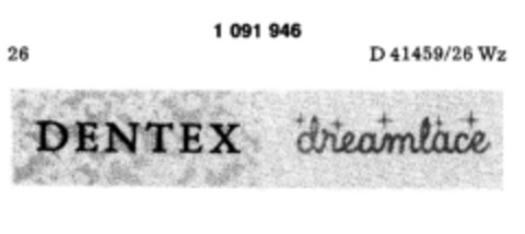 DENTEX dreamlace Logo (DPMA, 20.09.1985)