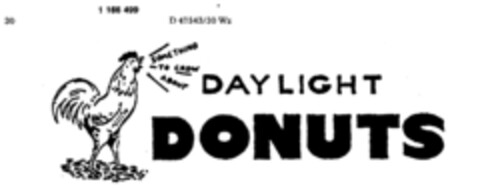 DAYLIGHT DONUTS  SOMETHING TO CROW ABOUT Logo (DPMA, 26.01.1990)