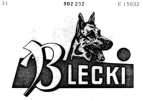 BLECKI Logo (DPMA, 25.03.1972)