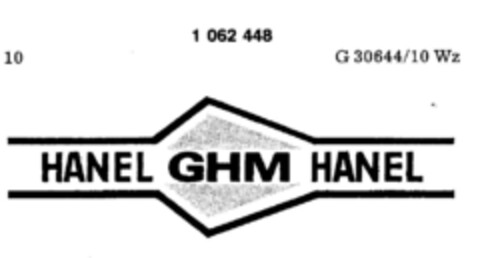 HANEL GHM HANEL Logo (DPMA, 07/23/1983)