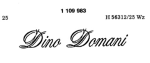 Dino Domani Logo (DPMA, 06/28/1986)