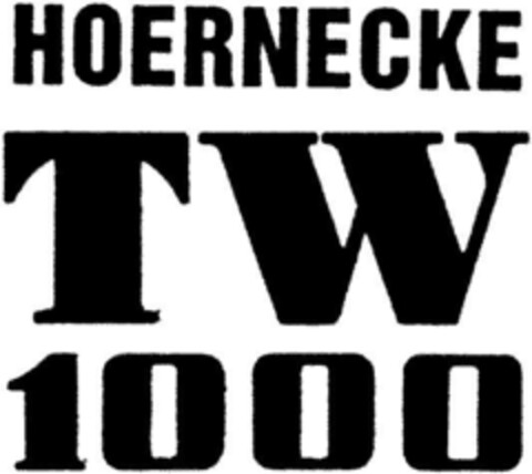 HOERNECKE TW 1000 Logo (DPMA, 11.02.1994)