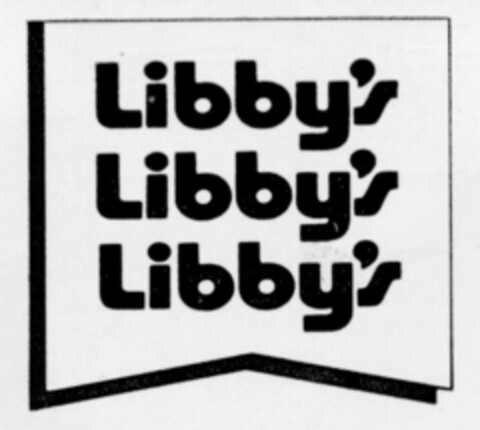 Libby`s Libby`s Libby`s Logo (DPMA, 04.04.1977)