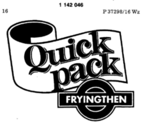 Quick pack FRYINGTHEN Logo (DPMA, 11/26/1988)