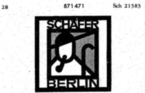 SCHÄFER BERLIN Logo (DPMA, 24.07.1969)