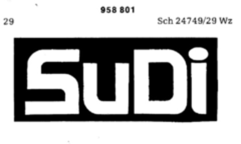 SuDi Logo (DPMA, 20.06.1974)