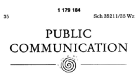 PUBLIC COMMUNICATION Logo (DPMA, 07.04.1989)